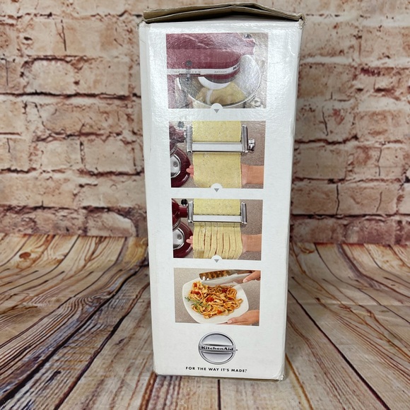 KitchenAid Silver Pasta Roller & Cutter Set - Picture 5 of 7